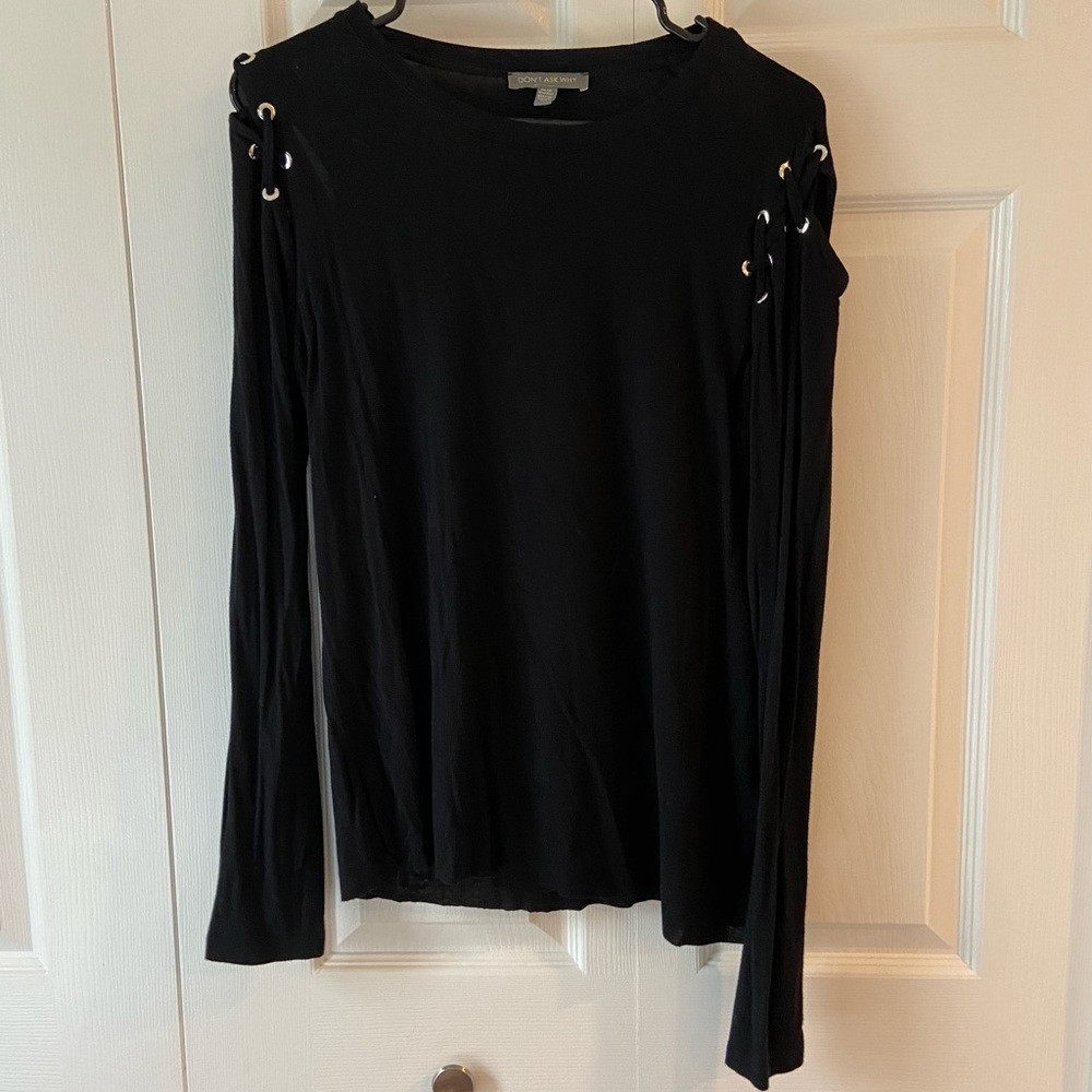 Don’t ask why black long sleeve shirt